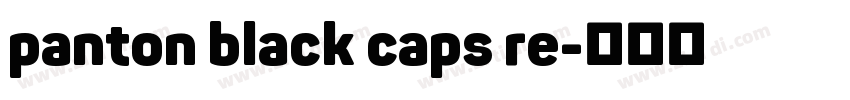 panton black caps re字体转换